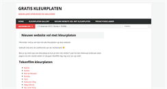 Desktop Screenshot of gratiskleurplaten.com