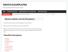 Tablet Screenshot of gratiskleurplaten.com